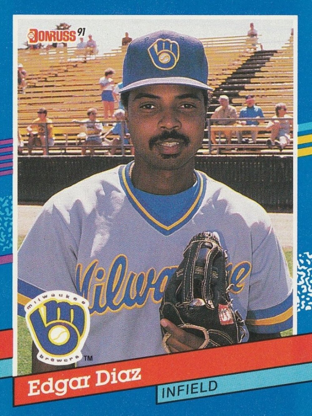 Edgar Diaz - Donruss 91 Baseball Card